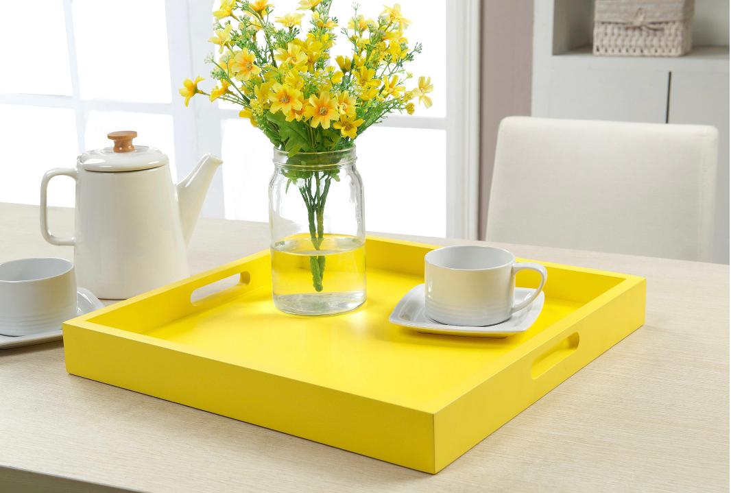 Palm Beach Tray Yellow - Johar Furniture #4091