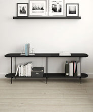 Load image into Gallery viewer, Black Celine One-Shelf Console Table
